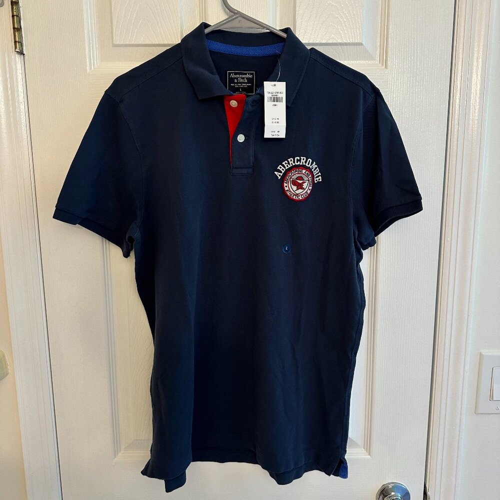 Abercrombie & Fitch Polo Shirt in Navy